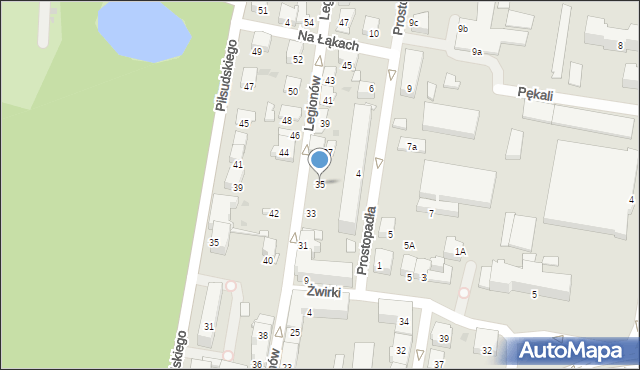 Tarnów, Legionów, 35, mapa Tarnów