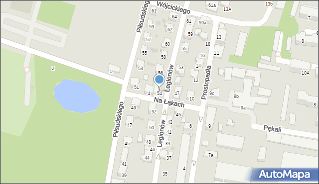 Tarnów, Legionów, 54, mapa Tarnów