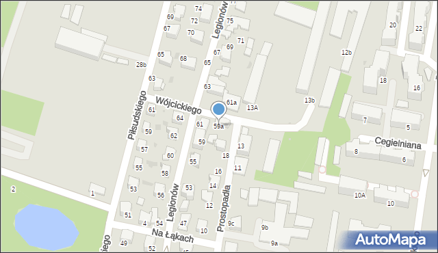 Tarnów, Legionów, 59a, mapa Tarnów