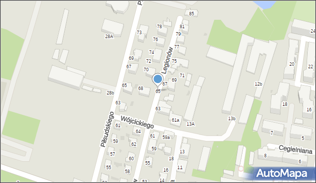 Tarnów, Legionów, 65, mapa Tarnów