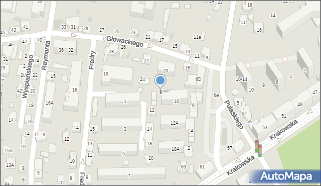 Tarnów, Lelewela Joachima, 8, mapa Tarnów