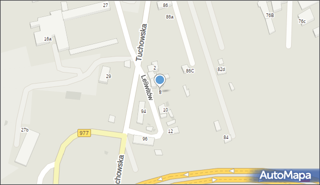 Tarnów, Leliwitów, 8, mapa Tarnów