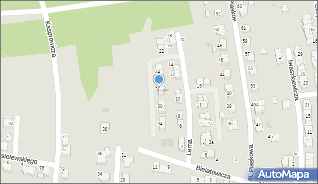 Tarnów, Lema Stanisława, 28, mapa Tarnów