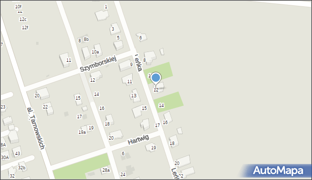 Tarnów, Leńka Jana, 12, mapa Tarnów