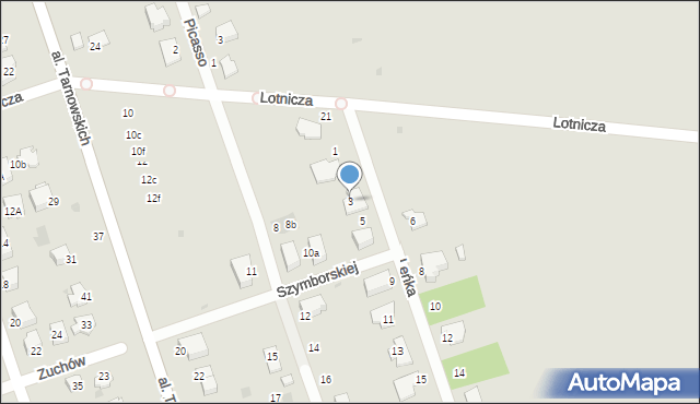 Tarnów, Leńka Jana, 3, mapa Tarnów