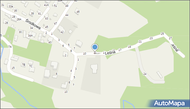 Tarnowiec, Leśna, 12, mapa Tarnowiec