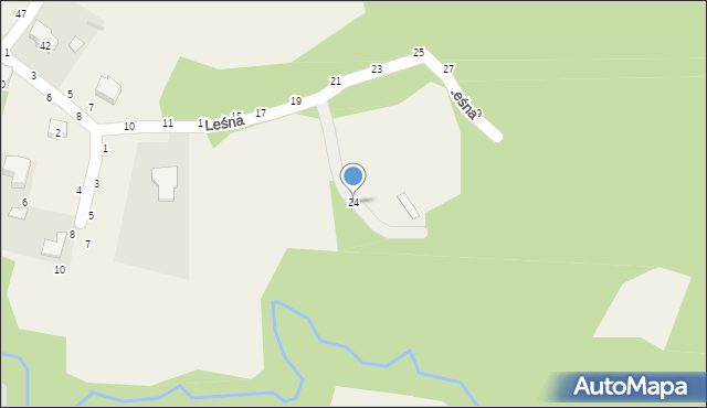 Tarnowiec, Leśna, 24, mapa Tarnowiec