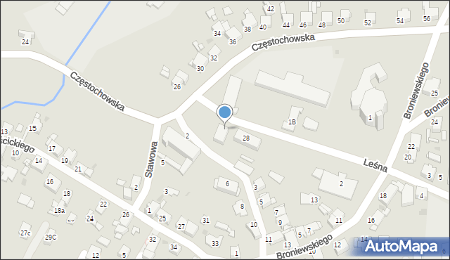 Tarnowskie Góry, Leśna, 2b, mapa Tarnowskie Góry
