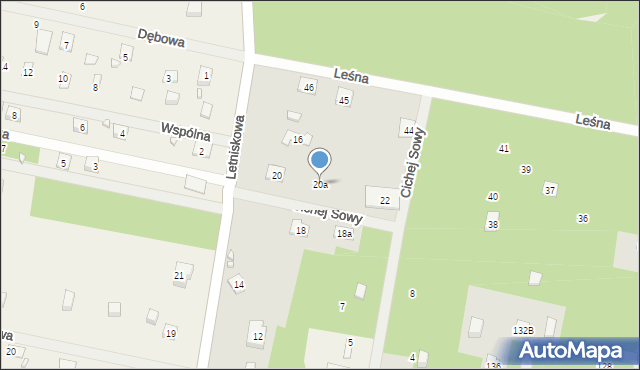 Tartak Brzózki, Letniskowa, 20a, mapa Tartak Brzózki
