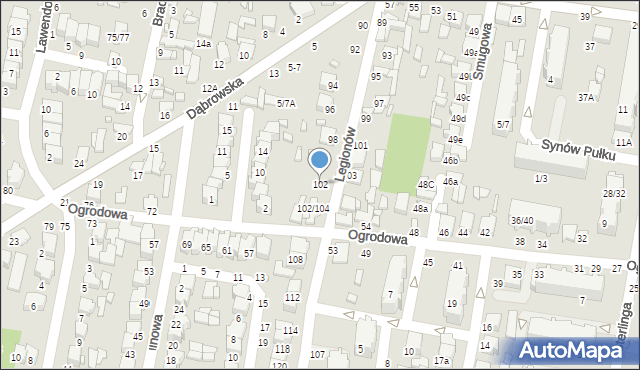 Tomaszów Mazowiecki, Legionów, 102, mapa Tomaszów Mazowiecki