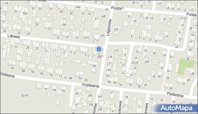 Tomaszów Mazowiecki, Legionów, 152, mapa Tomaszów Mazowiecki
