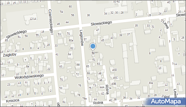 Tomaszów Mazowiecki, Legionów, 59, mapa Tomaszów Mazowiecki