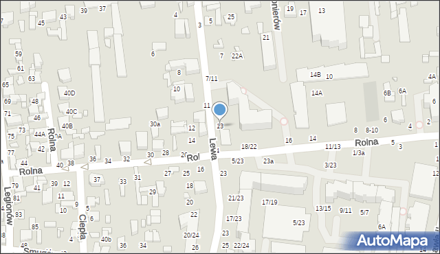 Tomaszów Mazowiecki, Lewa, 13, mapa Tomaszów Mazowiecki