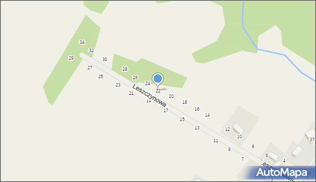 Tomaszowice, Leszczynowa, 22, mapa Tomaszowice