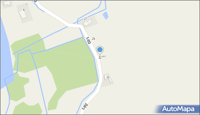 Tomice, Łęg, 31, mapa Tomice