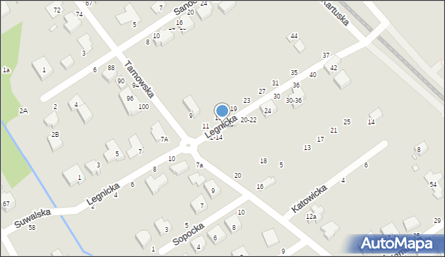 Toruń, Legnicka, 14, mapa Torunia