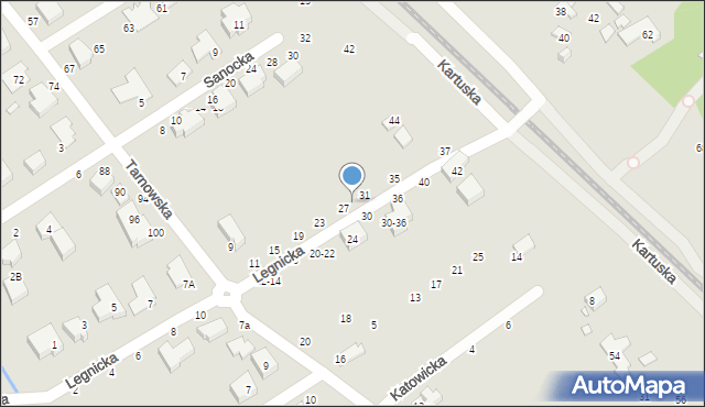 Toruń, Legnicka, 29, mapa Torunia