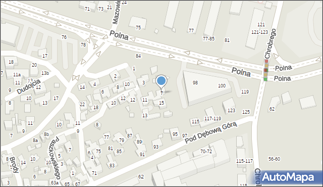 Toruń, Łęgowskiego Tadeusza, kpt., 7, mapa Torunia