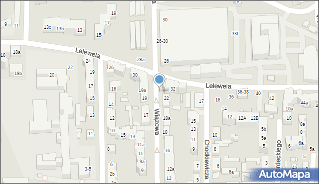 Toruń, Lelewela Joachima, 28e, mapa Torunia