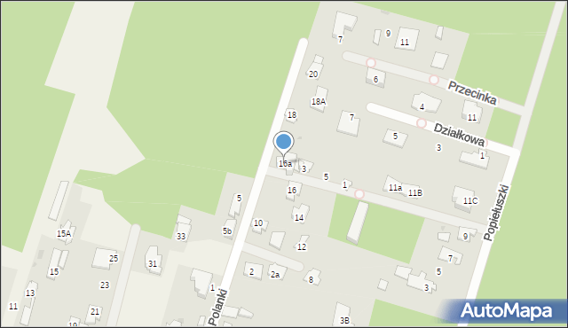 Truskaw, Leśnej Polanki, 16a, mapa Truskaw