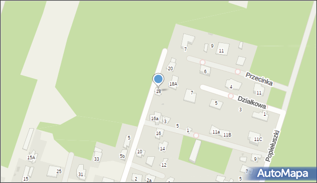 Truskaw, Leśnej Polanki, 18, mapa Truskaw