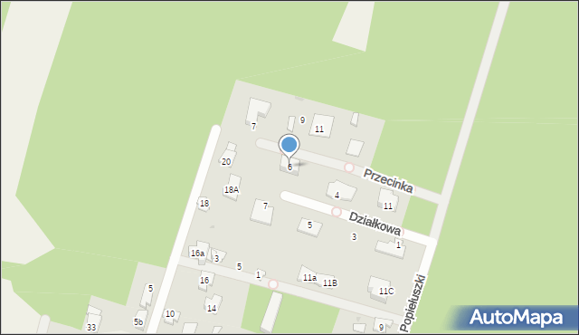 Truskaw, Leśnej Polanki, 6, mapa Truskaw