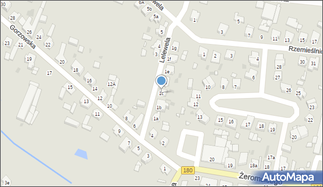 Trzcianka, Lelewela Joachima, 1c, mapa Trzcianka