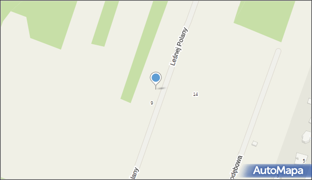 Trzciany, Leśnej Polany, 11, mapa Trzciany