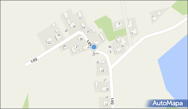 Trzebieńczyce, Łęg, 23, mapa Trzebieńczyce