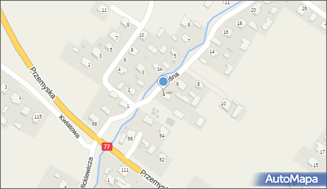 Tuczempy, Leśna, 4, mapa Tuczempy