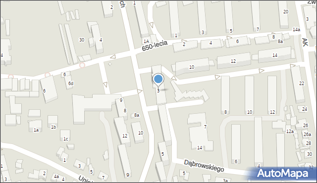 Turek, Legionów Polskich, 3, mapa Turka