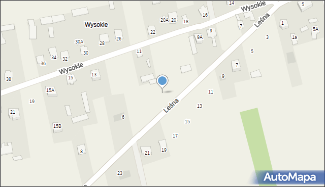 Turośń Kościelna, Leśna, 4, mapa Turośń Kościelna