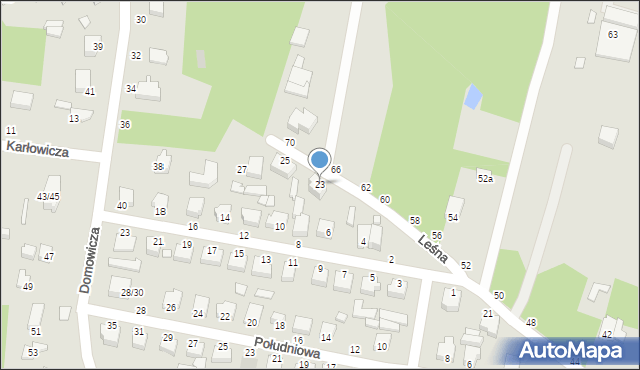 Tuszyn, Leśna, 23, mapa Tuszyn