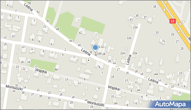 Tuszyn, Leśna, 32, mapa Tuszyn