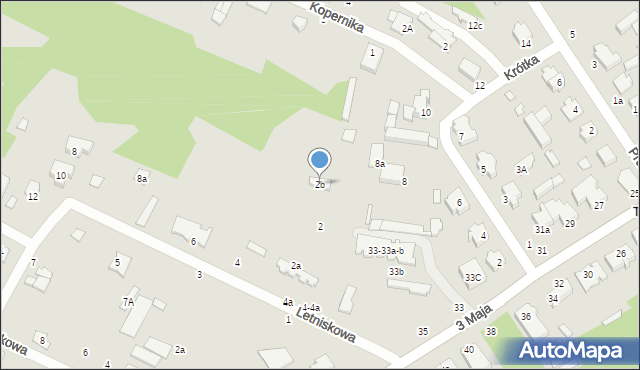 Tuszyn, Letniskowa, 2b, mapa Tuszyn