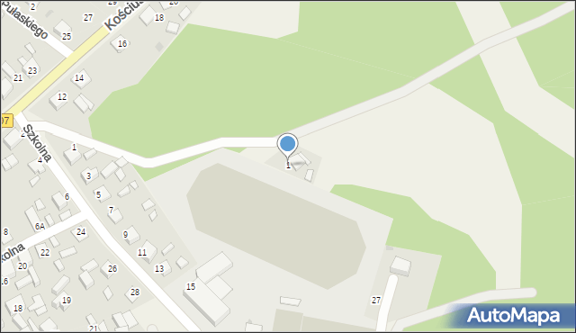 Tworóg, Leśna, 1, mapa Tworóg