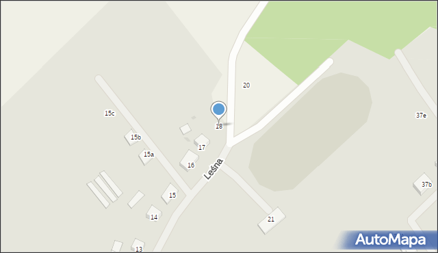 Tychowo, Leśna, 18, mapa Tychowo