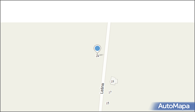 Uciechów, Leśna, 24, mapa Uciechów