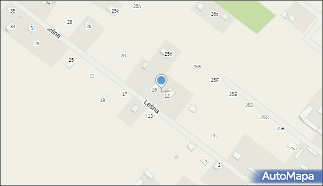 Udrzyn, Leśna, 14, mapa Udrzyn