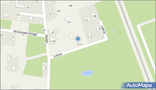 Ustanów, Leśna, 3, mapa Ustanów