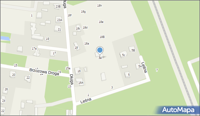 Ustanów, Leśna, 3a, mapa Ustanów