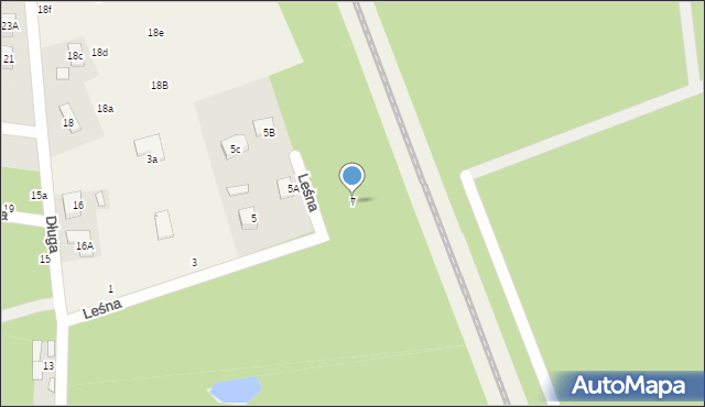 Ustanów, Leśna, 7, mapa Ustanów