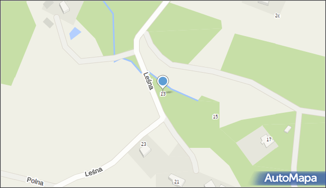 Ustarbowo, Leśna, 13, mapa Ustarbowo