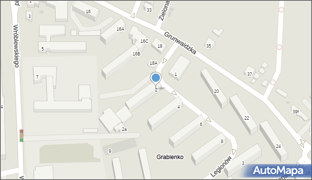 Ustka, Legionów, 2, mapa Ustka