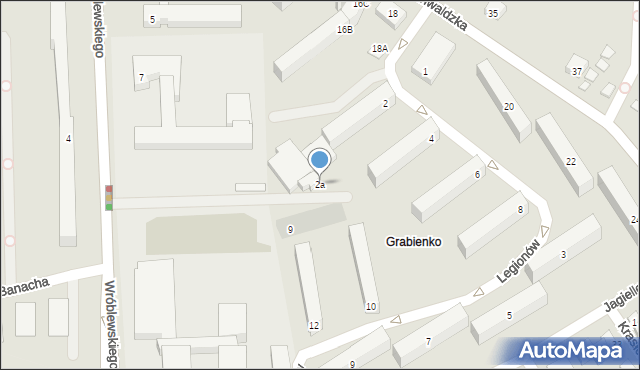 Ustka, Legionów, 2a, mapa Ustka