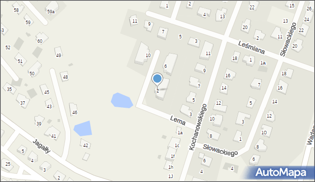 Wadąg, Lema Stanisława, 2, mapa Wadąg