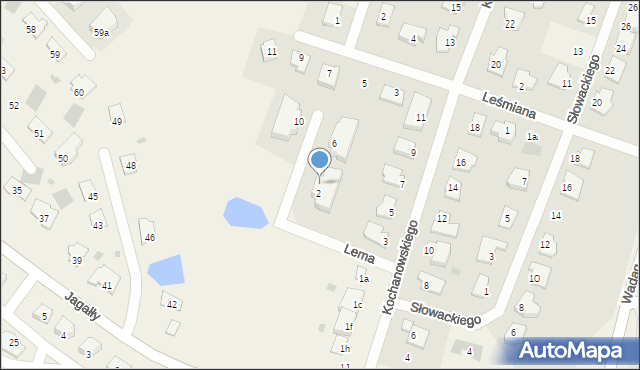 Wadąg, Lema Stanisława, 4, mapa Wadąg