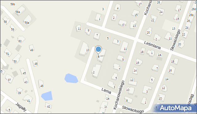 Wadąg, Lema Stanisława, 6, mapa Wadąg