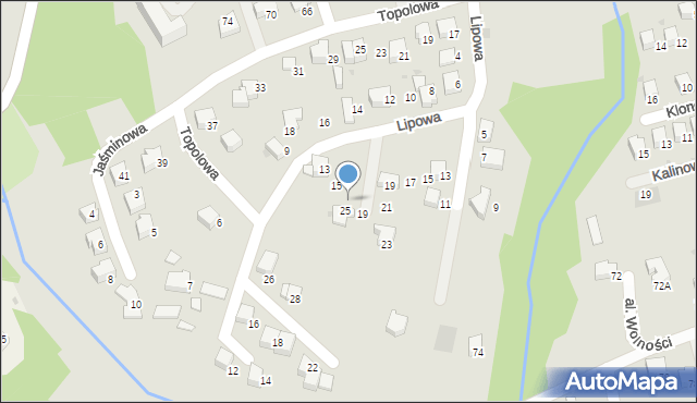 Wadowice, Leszczynowa, 17, mapa Wadowice