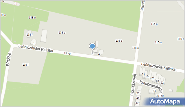 Wągrowiec, Leśniczówka Kaliska, 2, mapa Wągrowiec